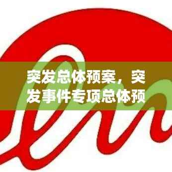 突发总体预案,突发事件专项总体预案制定