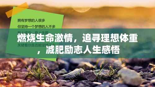 燃烧生命激情，追寻理想体重，减肥励志人生感悟