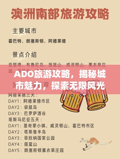 ADO旅游攻略，揭秘城市魅力，探索无限风光